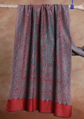 Pashmina Jamawar Scarf D#104 - Maroon