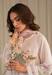 Lawn Collection - Sahar - Mirage - Embroidered - SML24#05 - White