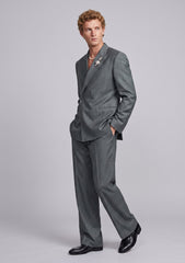 Drapers Pantheon Super 130's Wool Fabric - D Grey