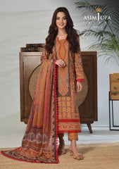 Lawn Collection - Asim Jofa - Basic - Print - 3 Pcs - AJBP#34