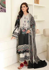 Lawn - Roheenaz - Petals In Print 26 - RUNSS#904 - Black Petals