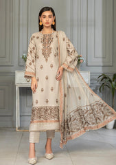 Lawn - Azam Arts - Saffron Premium 25 - D#1709