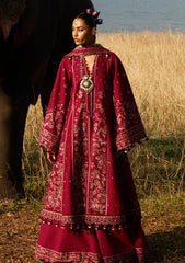 Lawn - Hussain Rehar - Luxury Lawn 25 - Mahogany