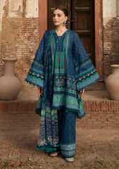 Lawn - Kahf Premium - Aangan Chiffon Prints 26 - KPS#01B - SUMBUL