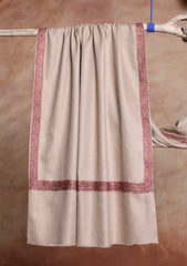 Pashmina Kashmiri Border Scarf D#30 - Skin