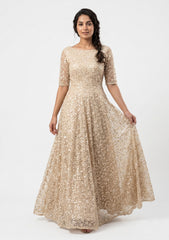 Fancy Net Cut Dana With Sequence Work - ASPL#83