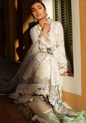 Lawn - Ansab Jahangir - Zoha - Luxury 25 - AJ-LL-25-07 - Baby’s Breath