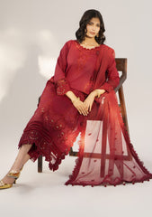 Lawn - Rayasha - Embroidered - RL#1303 - Wine Luxe