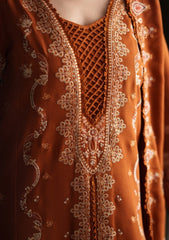 Winter - Neeshay - Reverie Karandi Unstitched 26 - RUSSET
