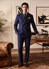 Loro Piana Zenit Cashmere Vicuna Wool & Silk Fabric - N Blue