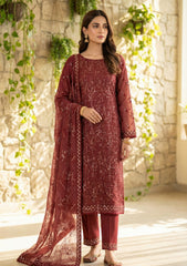 Formals - Riwaj - Fancy Bamber Chiffon - 2 Pcs Suit - CBD#01 - Maroon