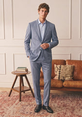 Ermenegildo Zegna Tralever Wool & Silk Fabric - B Grey