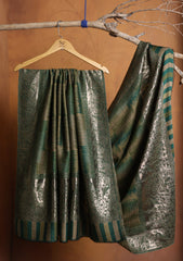Pashmina Zari Jamawar Shawl D#23 - Green