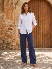 Pret - Moven - Cotton Linen Trouser - Blue
