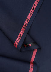 Elite Men TR Topical Red Selvage Plain Wash & Wear - N Blue