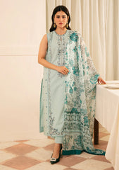 Lawn - Sahar - Jacquard Embroidered - FL-V1-S25-04 - Crystal Sky