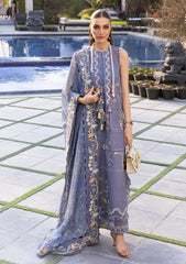 Lawn - Crimson - Flow Unstitched 26 - CFD#1B - FLORAL SERENITY