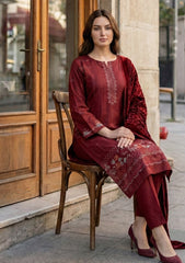 Winter - Meemsey - Noor Jahan - Monal 25 - Palachi Shawl - D#225 - Maroon