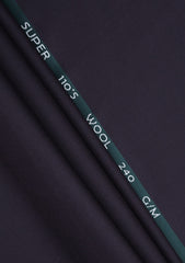 Reda Solid Weave Super 110's Wool Fabric - D Purple
