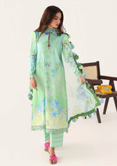 Lawn - Roheenaz - Rosette Unstitched 26 - RUNSS25#61B - MORNING DEW