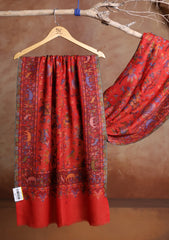 Pashmina Jamawar Scarf D#95 - Red