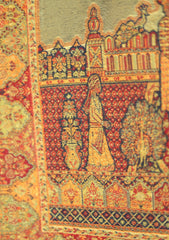 Pashmina Kaani Zari Shawl D - 01 - Black