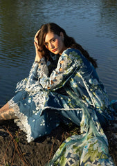 Lawn - Elaf Premium - Signature Embroidered Prints 26 - ESA#07B - SEA ENCHANTRESS