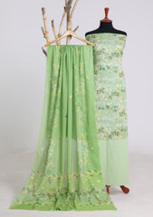 Lawn - Rubaaiyat - Digital Printed 26 - 2 By 2 - D#22 - L Green