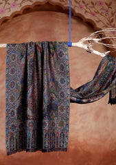 Pashmina Jamawar Scarf D#93 - Black