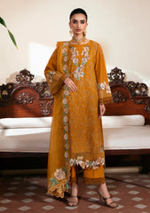 Lawn - Naqsh - Chikankari Festive 26 - D#00206 - Mustard Mark