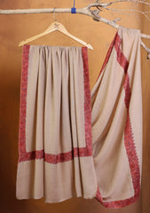 Pashmina Kashmiri Border Shawl D#167 - Skin
