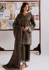 Winter - Cross Stitch - Khaddar Unstitched 25 - KAR#107 - OLIVE CHARM