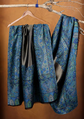 Pashmina Zari Jamawar Shawl D#10 - Blue