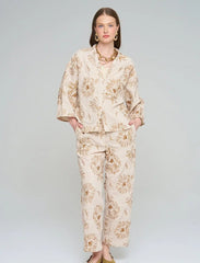 Pret - Moven - Shirt with Floral Embroidery and Sequin Details - Skin