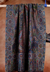 Pashmina Jamawar Scarf D#93 - Black