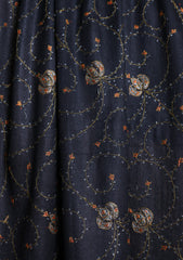 Pashmina Kashmiri Jaaldar Scarf D#31 - Black