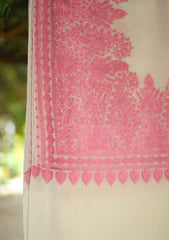 Pashmina Ari Work Shawl D - 225 - Off White