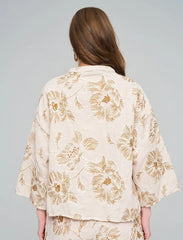 Pret - Moven - Shirt with Floral Embroidery and Sequin Details - Skin
