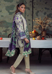 Winter - Sahar - Elara - Fall Printed - 3 Pcs - AW1-25-07 - Ivory Wisteria