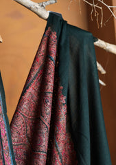 Pashmina Embroidered Jaaldar Shawl D#25 - D Green