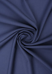 Scabal Crossover Super Fine Merino 260 Gr Wool Suiting - Dark Blue