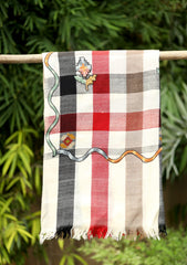 Pashmina Jamawer Shawl D - 13 - Off White
