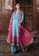Lawn - Kahf Premium - Aangan Chiffon Prints 26 - KPS#07B - SHABNAM