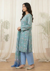 Lawn - Rubaaiyat - Digital Printed 26 - 2 By 2 - D#15 - LS Green