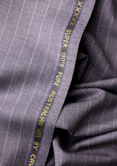 Cavani Four Season Wool Selvage Broad Stripe - Grey
