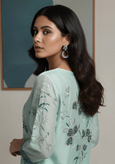 Formals - Riwaj - Imported Silk - 2 Pcs Suit - D#01 - Z Green