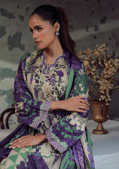 Winter - Sahar - Elara - Fall Printed - 3 Pcs - AW1-25-07 - Ivory Wisteria