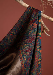 Pashmina Zari Jamawar Shawl D - 13 - N Blue