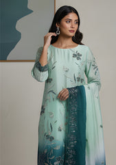 Formals - Riwaj - Imported Silk - 2 Pcs Suit - D#01 - Z Green