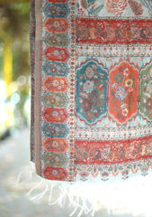 Pashmina Jamawar Shawl D - 38 - L Ferozi